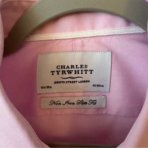 Charles Tyrwhitt Men’s Dress Shirt Non Iron Slim Fit - Picture 4 of 4
